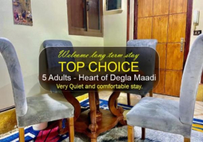 2 BRs Secure Apartment with Nice Location in Degla Maadi